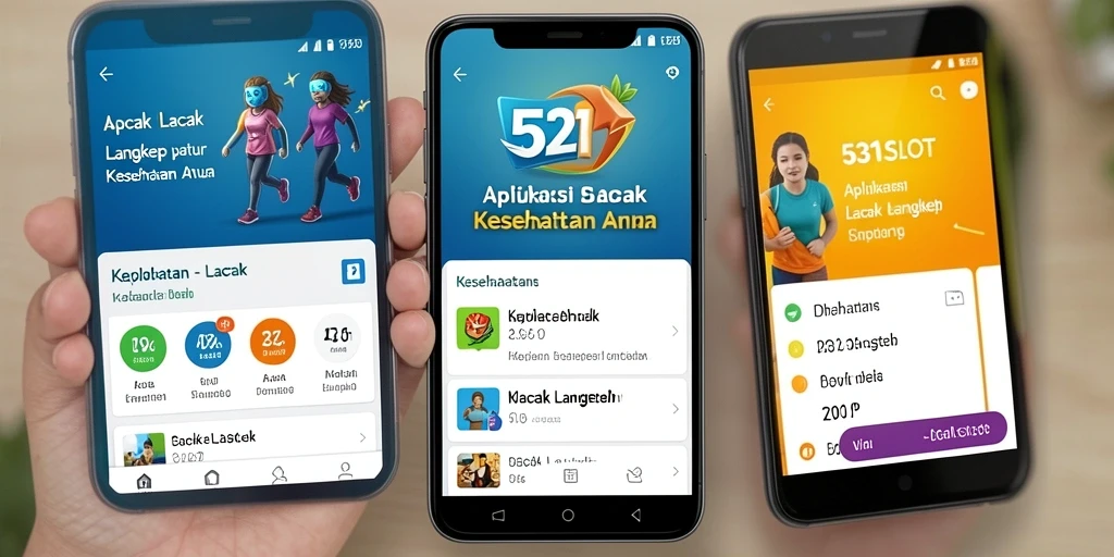 Tampilan antarmuka pengguna aplikasi Lacak Langkah 531SLOT.