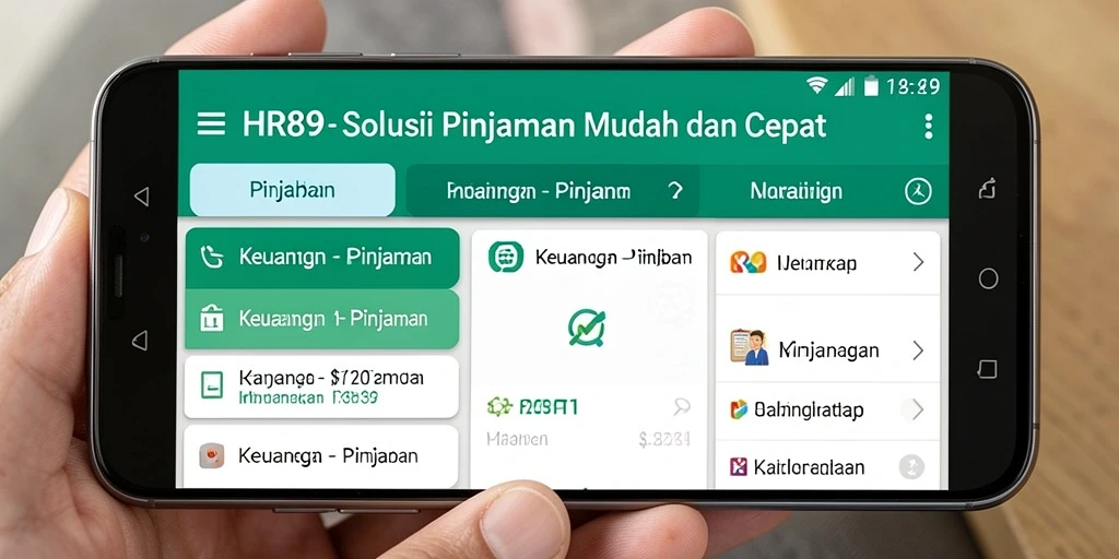 Tampilan antarmuka HR89 yang intuitif dan user-friendly.