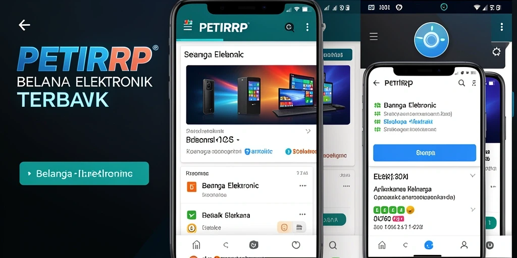 Tampilan antarmuka pengguna aplikasi PETIRRP untuk belanja elektronik