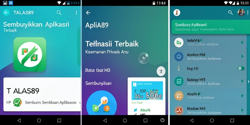Antarmuka aplikasi TALAS89 yang modern dan fungsional.