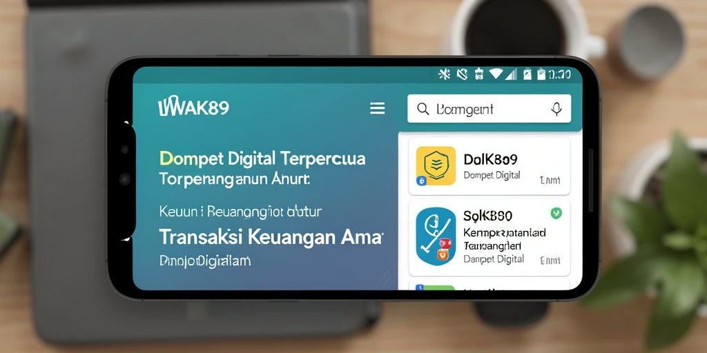 Tampilan antarmuka WAK89 yang sederhana dan fungsional untuk Dompet Digital.
